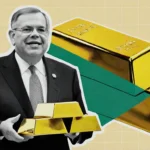 A_created_image_of_Bob_Menendez_shows_him_carrying_gold_bars