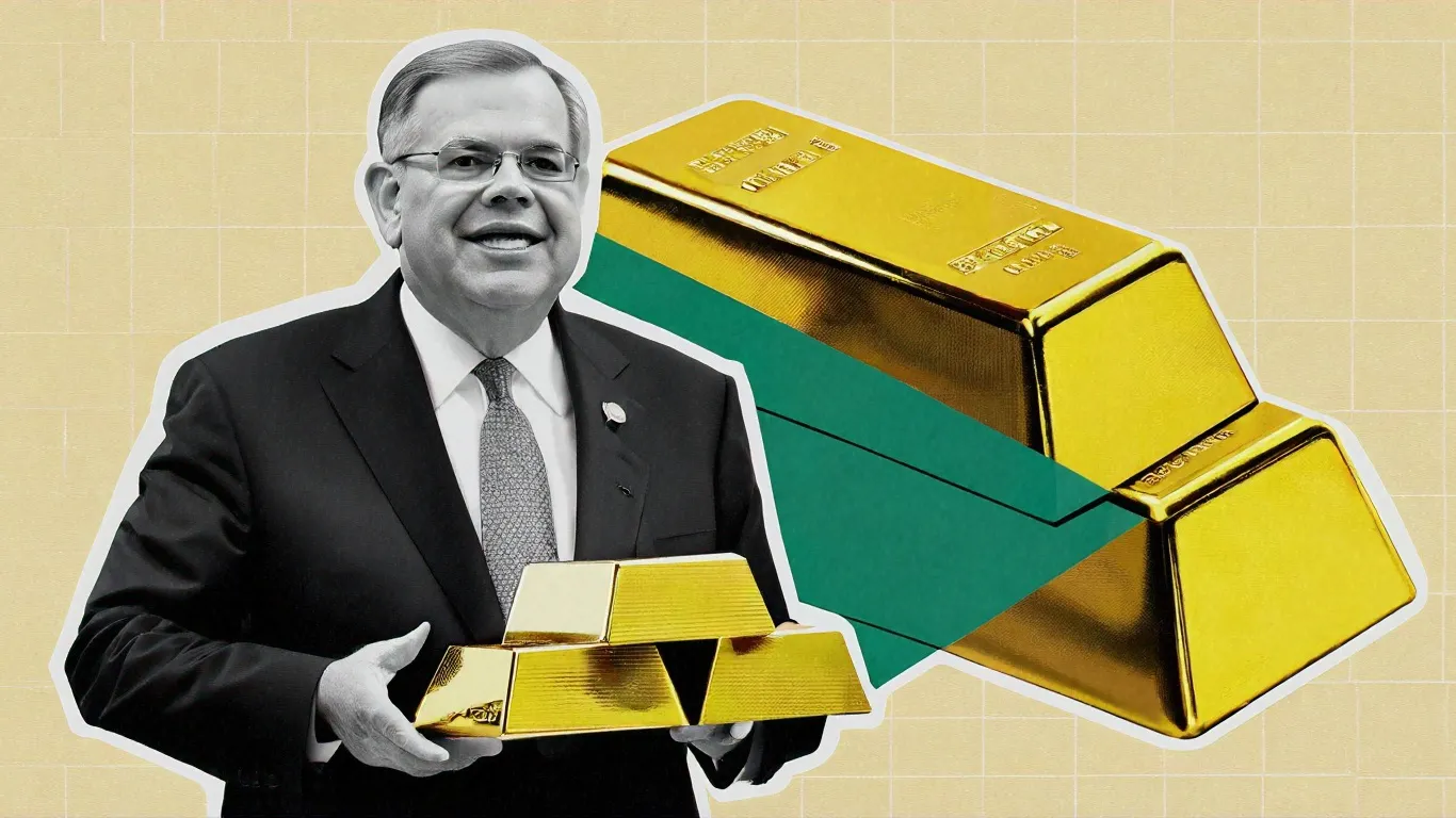 A_created_image_of_Bob_Menendez_shows_him_carrying_gold_bars