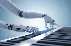A_Pair_of_Robotic_Arms_Plays_a_Piano_Representing_a_New_Legal_Case_Alleging_AI-Created_Music_is_Fraud_The_Daily_Muck