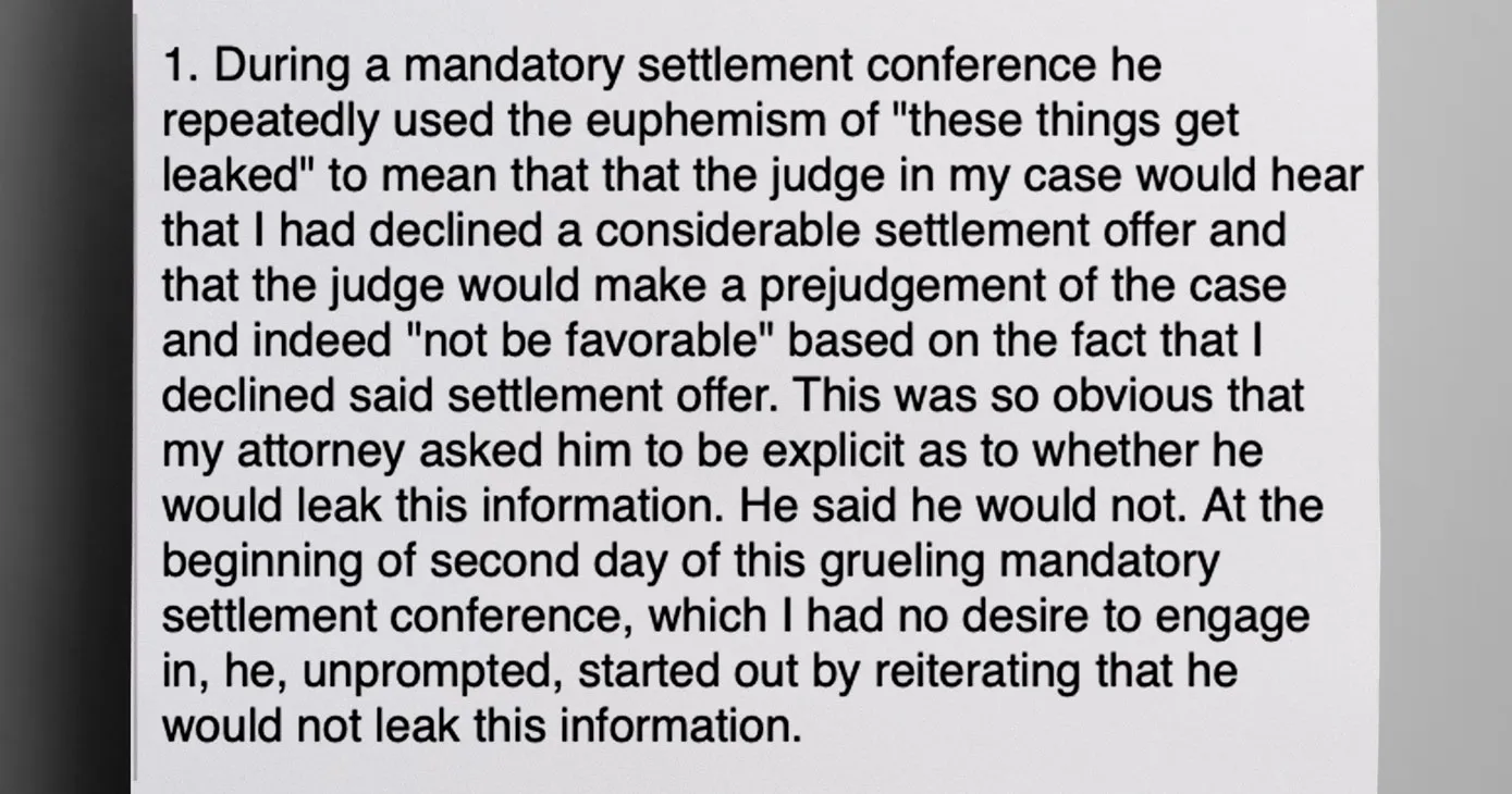 The first of three points detailing Kahn’s extortionary tactics and use of euphemisms as confirmed by three attorney witnesses - The Daily Muck