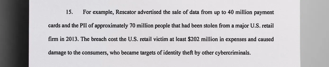 Ivanov’s “Rescator” leaked information from a data breach - The Daily Muck