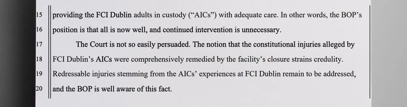 Judge Yvonne Gonzalez Rogers dismissed a request by the U.S - The Daily Muck
