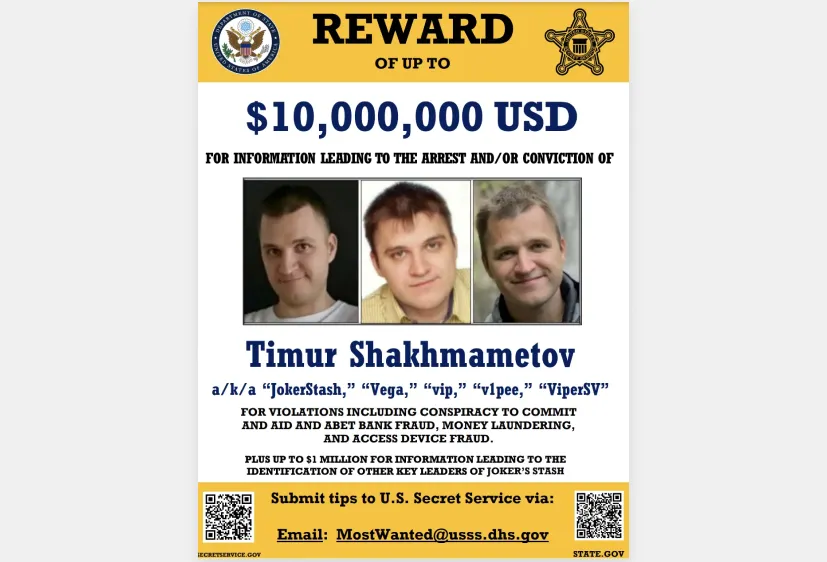 The U.S. Secret Service has released a wanted poster on Timur Shakhmametov - The Daily Muck