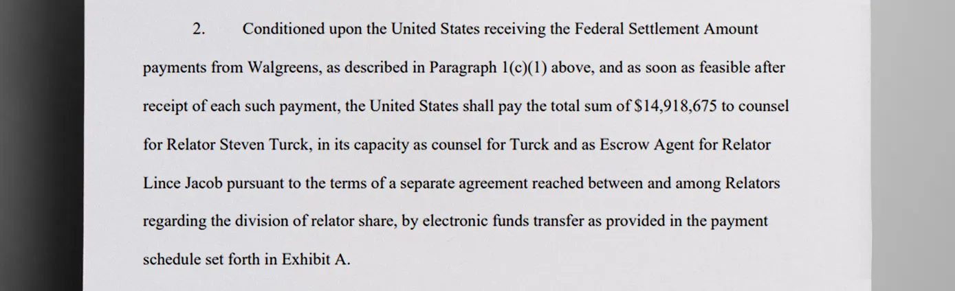 The Turck lawsuit settled for $14.9 million, according to court documents obtained by The Daily Muck.