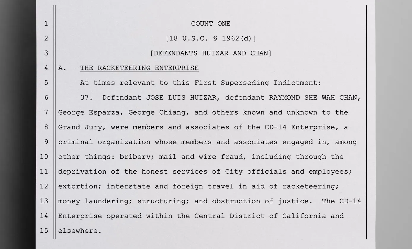 The indictment described the racketeering scheme as involving bribery, fraud and extortion - The Daily Muck