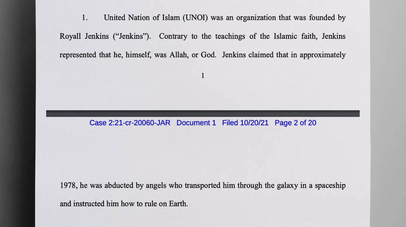 UNOI founder and leader Royall Jenkins claimed to be Allah - The Daily Muck