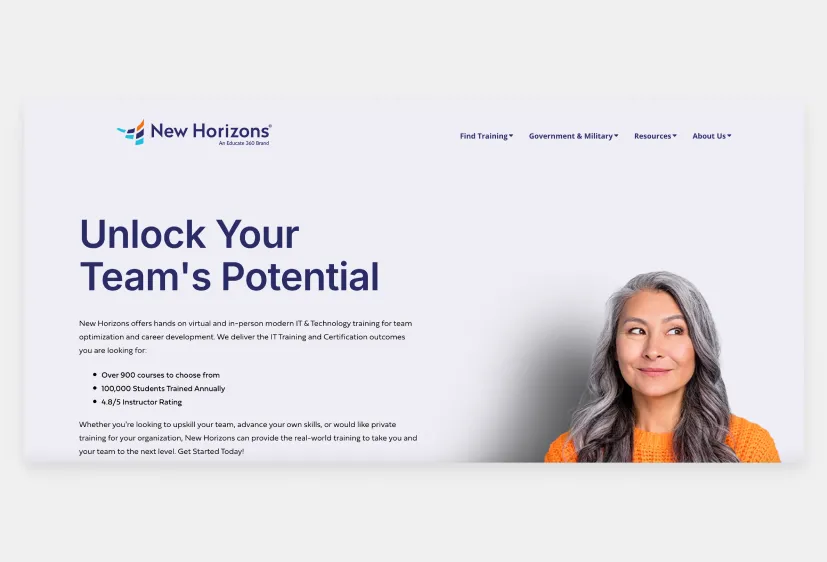 A Screenshot from NH Learning Solutions AKA New Horizons Franchise Shows an Entire Menu Dedicated to Government and Military - The Daily Muck