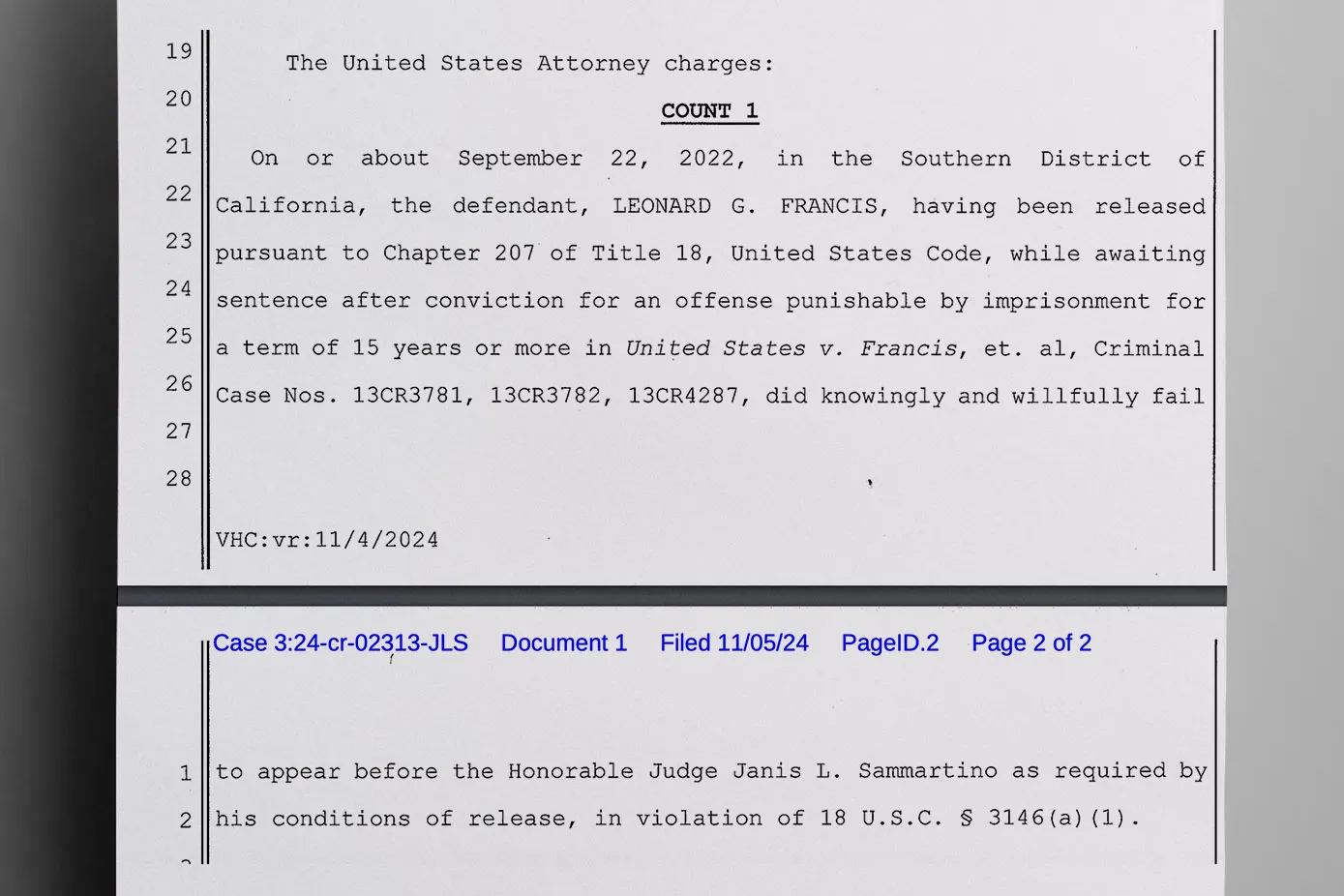 Fat Leonard absconded from house arrest in September 2022 - The Daily Muck