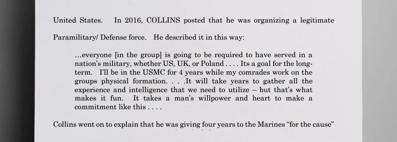 Liam Collins urged other members of his neo-Nazi group to join the military– recruits that the military doesn’t want - The Daily Muck