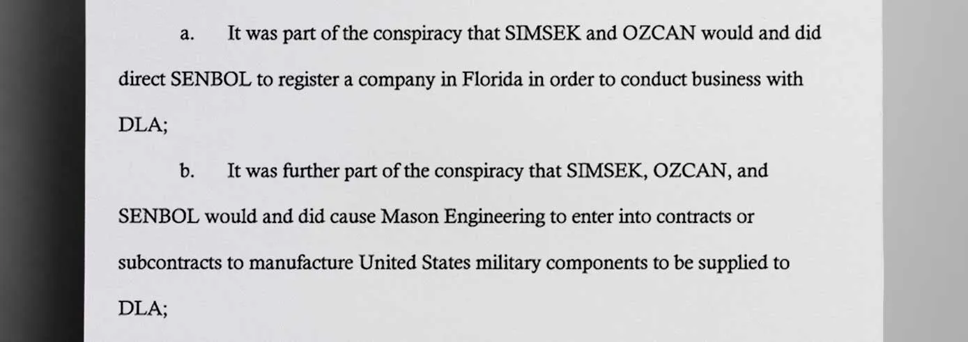 The U.S. secured a conviction in court that Yuksel Senbol, a Florida woman, worked at the behest of Mehmet Ozcan and Onur Sinsek to fraudulently sell military components to the U.S. - The Daily Muck