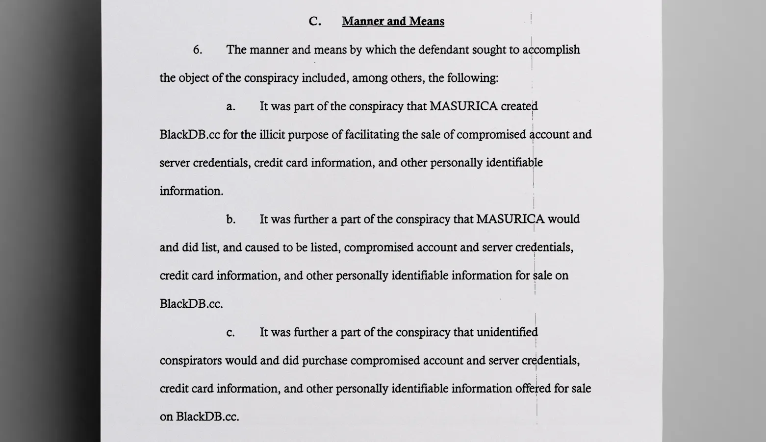 The_US_charged_Masurica_with_facilitating_the_theft_and_sale_of_identity_information_according_to_an_indictment