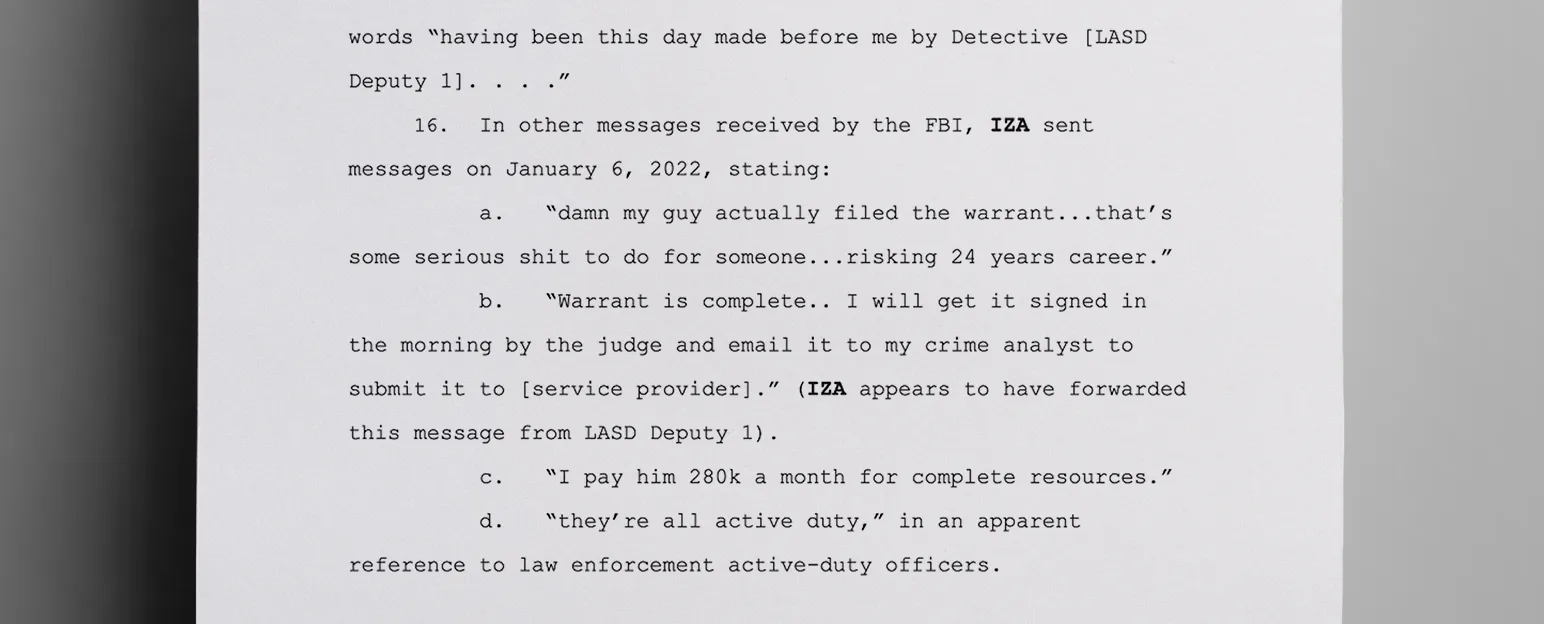 A_conversation_between_Iza_and_one_of_the_deputies_discussed_a_fraudulent_warrant_obtained_by_Saavedra