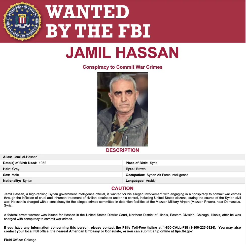 One_of_two_former_Syrian_Air_Force_officers_wanted_for_conspiracy_to_commit_war_crimes_allegedly_oversaw_the_infamous_Mezzah_prison_where_American_prisoners_were_kept_along_with_others